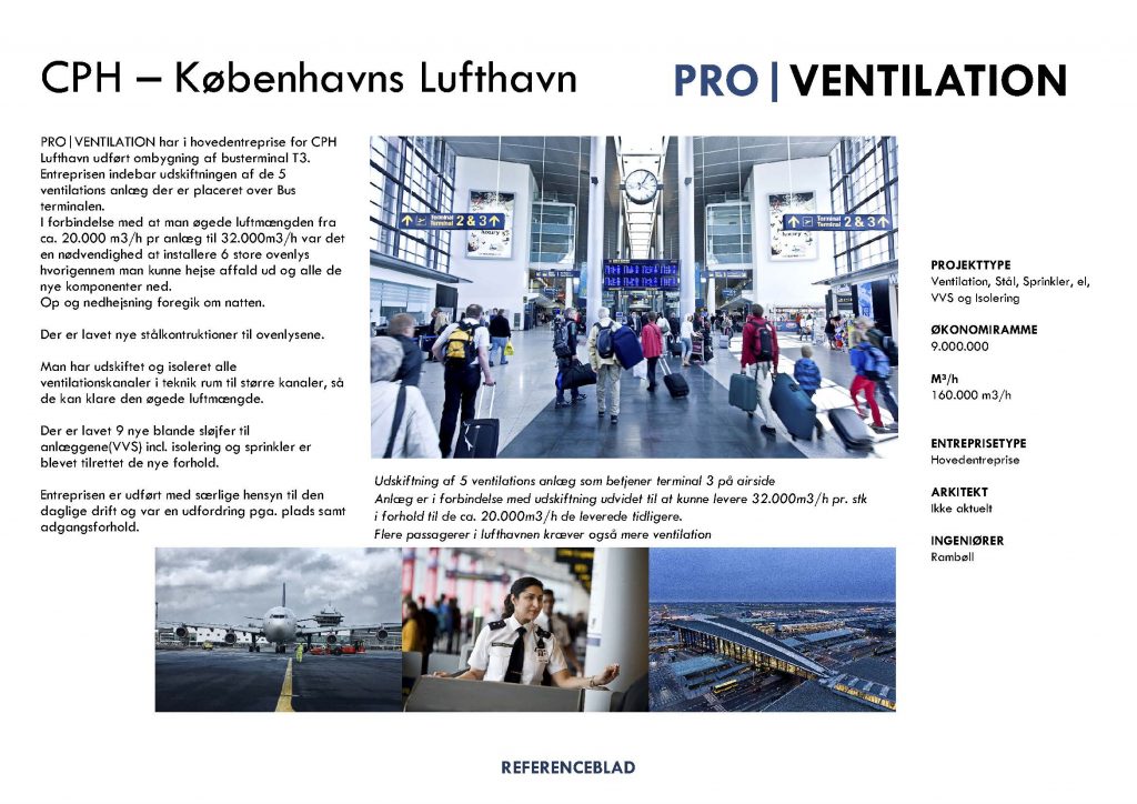 Københavns Lufthavn – PRO|VENTILATION